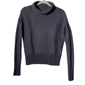Banana Republic Woman’s Dark Gray Turtle Neck Sweater Wool Alpaca Blend Size XS
